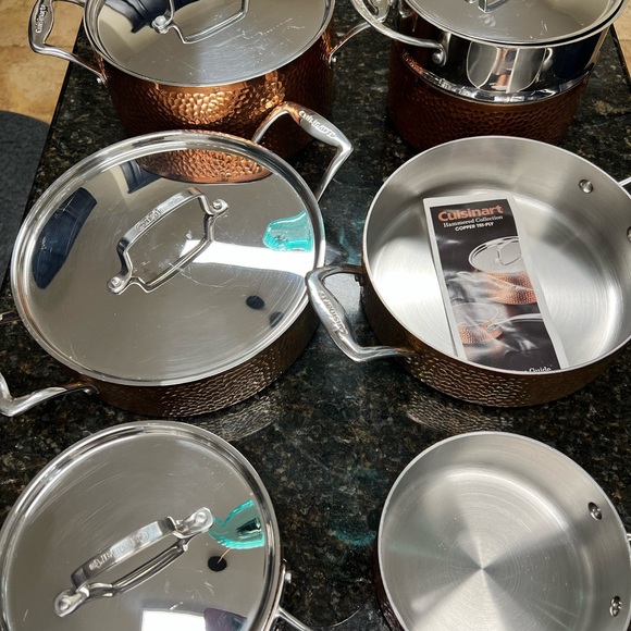 Cookware Cuisinart Hammered Collection Copper Tri-Ply. Bloomingdale’s Exclusive - Picture 5 of 7
